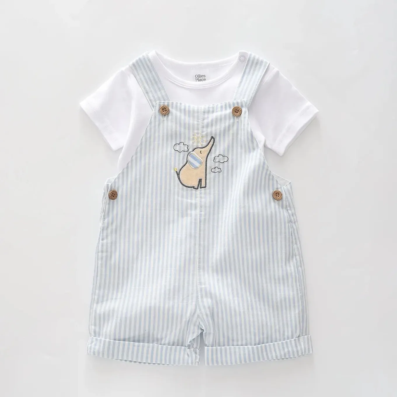 Elephant Overalls Set