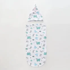 Fox and Friends, Baby Swaddle Sack Set