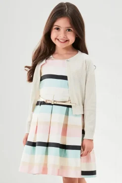 Girl Silver Lurex Formal Cardigan