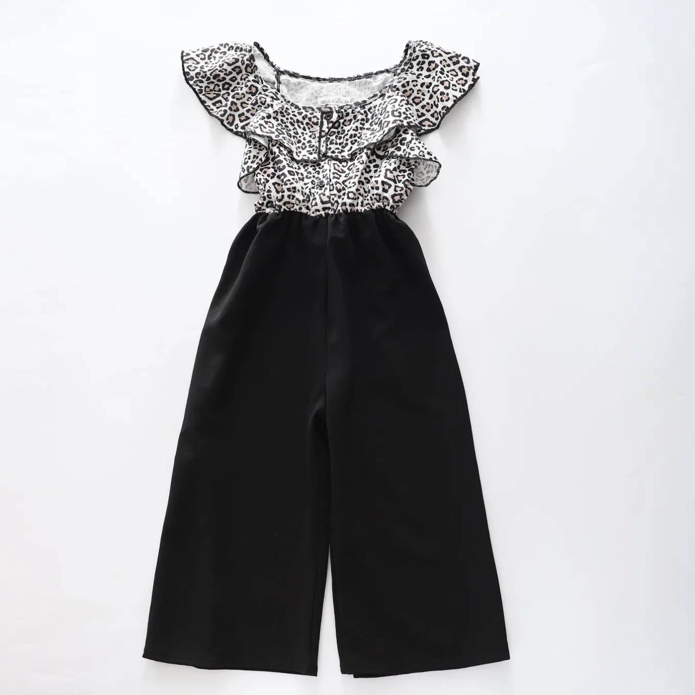 Girls Animal Print Jumpsuit