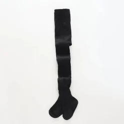 Girls Black Cable Knit Tights