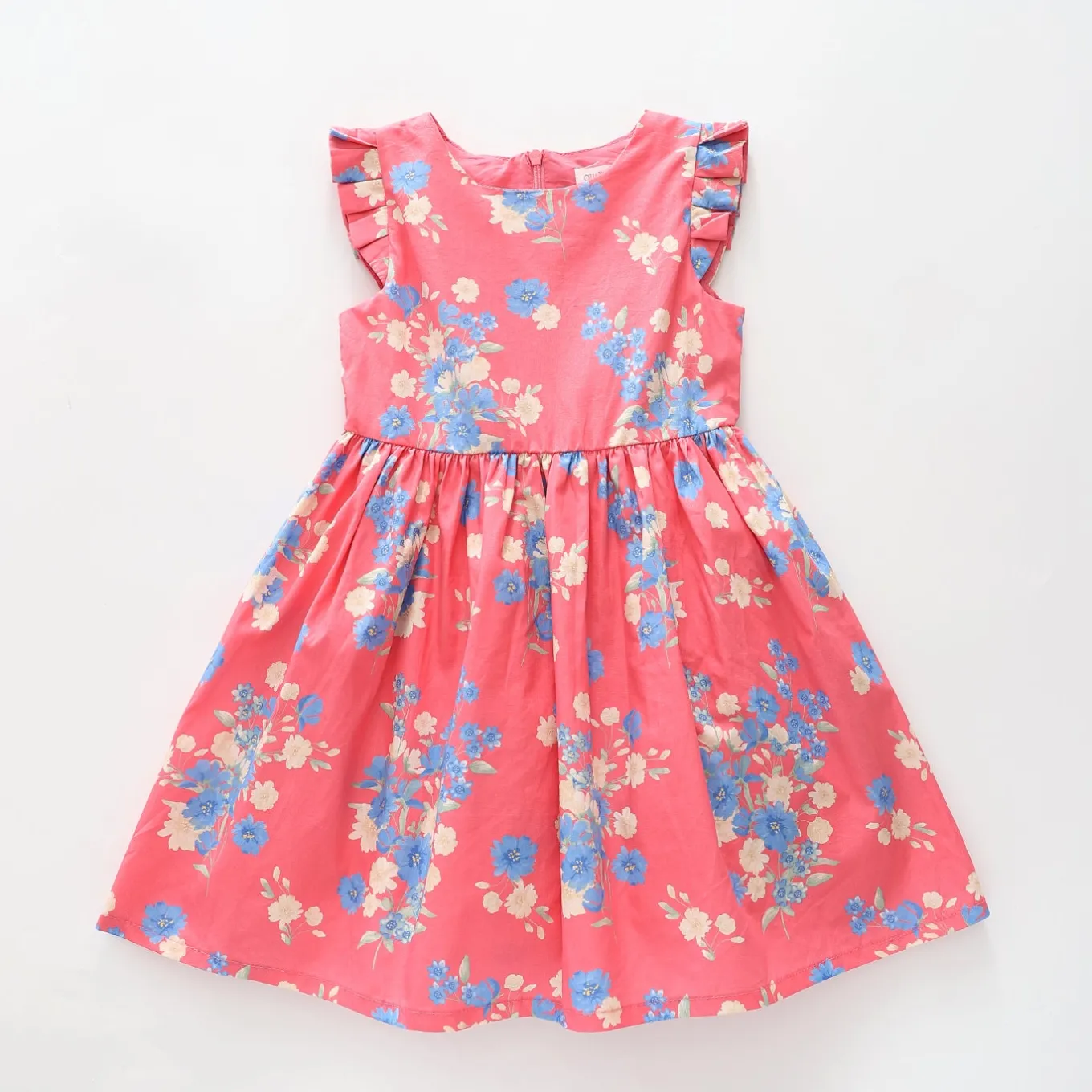 Girls Blue Blooms Dress