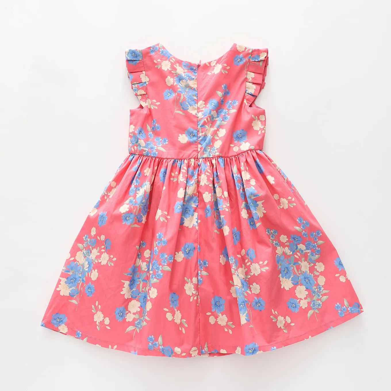Girls Blue Blooms Dress