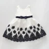 Girls Blue Lace Formal Dress
