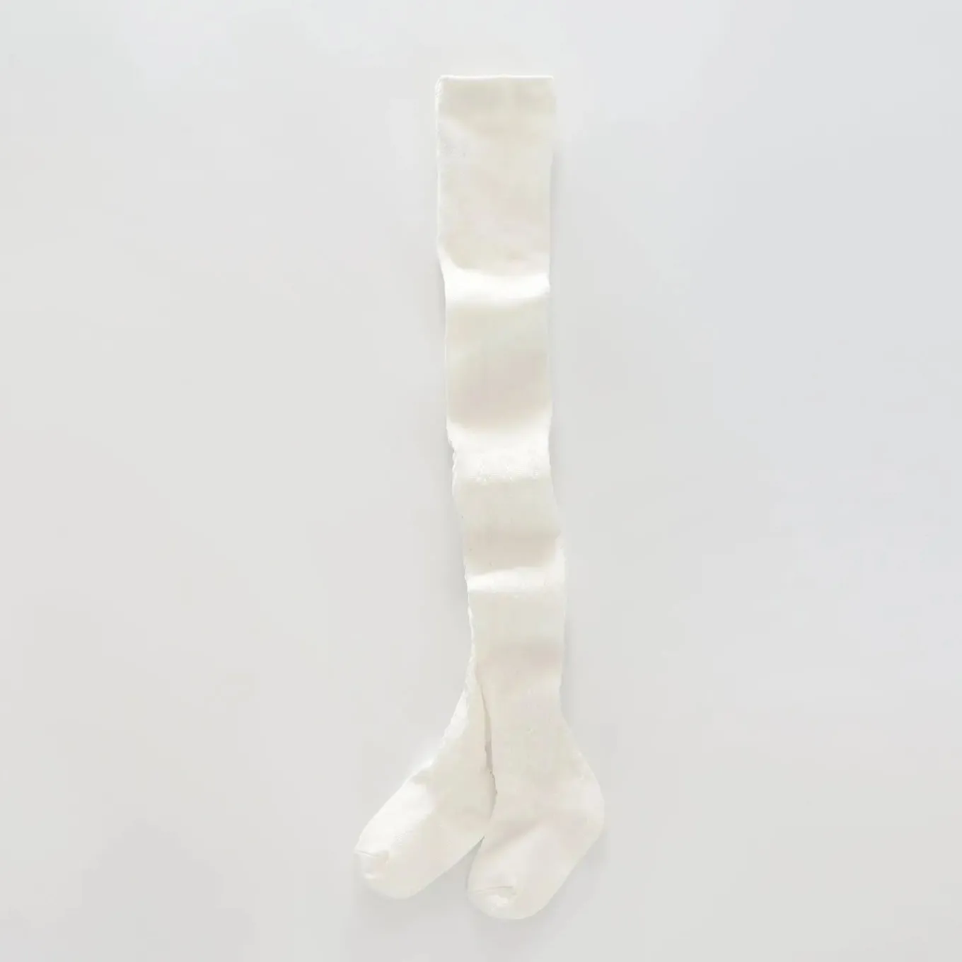 Girls' Cable Knit Tights Ivory