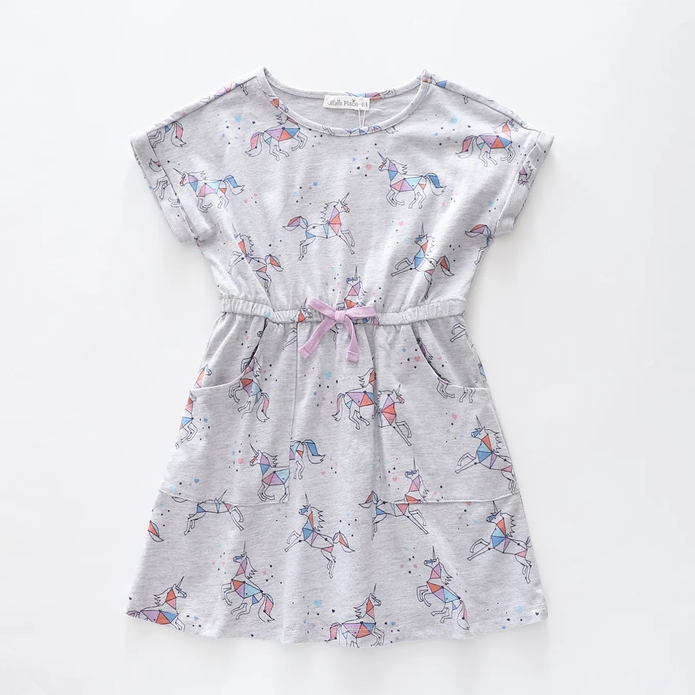 Girls Cotton Unicorn Dress