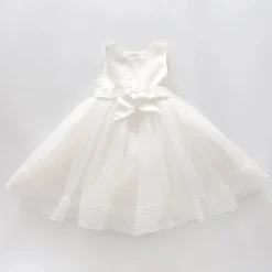Girls' Elegant Tulle Formalwear Dress - Ivory