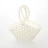Girls Fan Shape Pearl Handbag