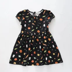 Girl's Halloween Pumpkin Dress
