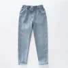 Girls Mid-Blue Denim Jeans