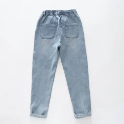 Girls Mid-Blue Denim Jeans