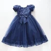 Girls Navy Blue, Sequin Formal Dress