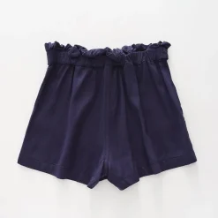 Girls Navy Blue Tailored Shorts
