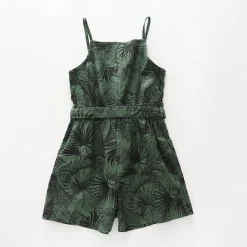Girls Palm Print Playsuit
