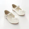 Girl's Patent Ivory Shoes