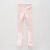 Girls Pink Cable Knit Tights