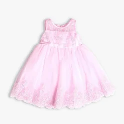 Girls' Pink Tulle Formal Occasion Dress