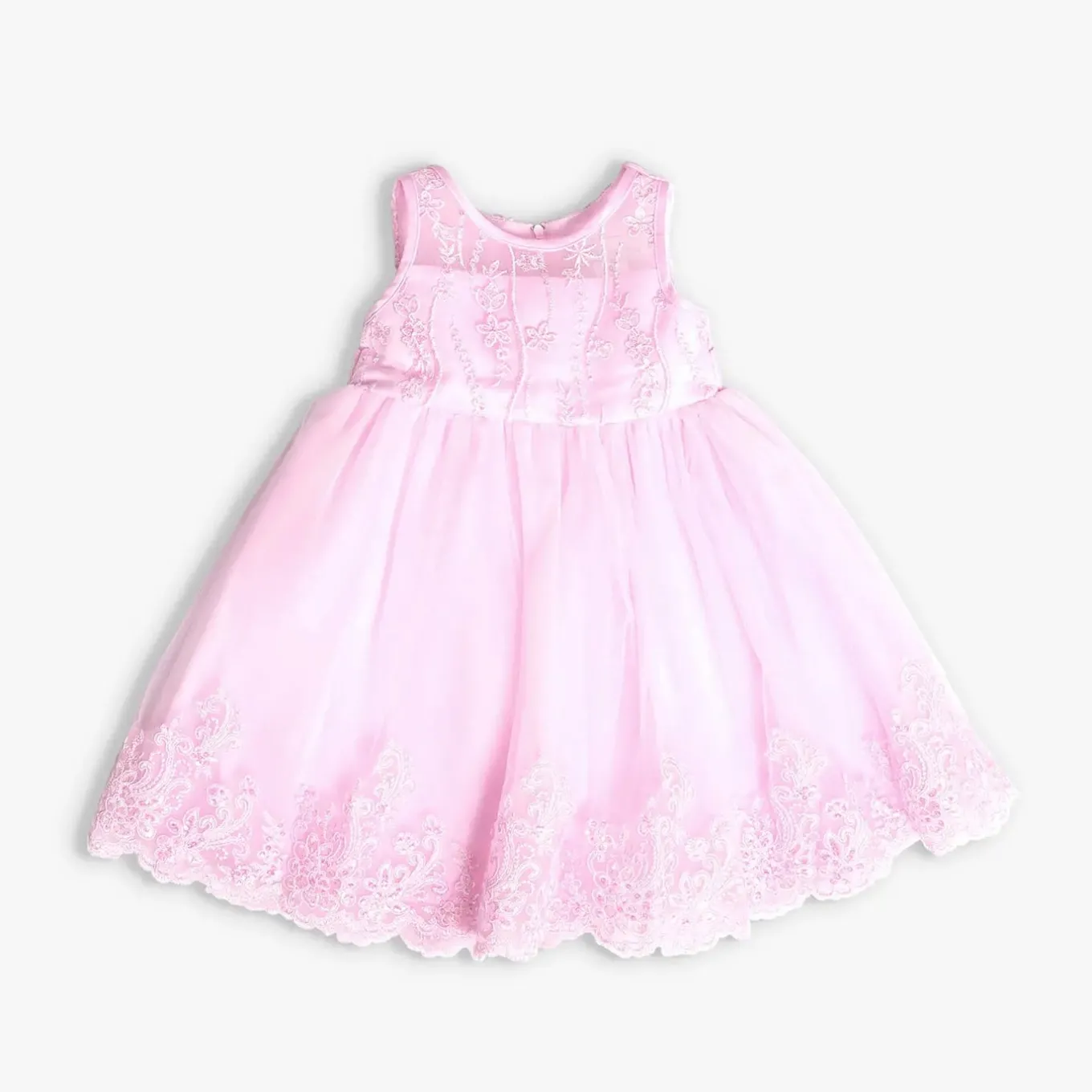Girls' Pink Tulle Formal Occasion Dress