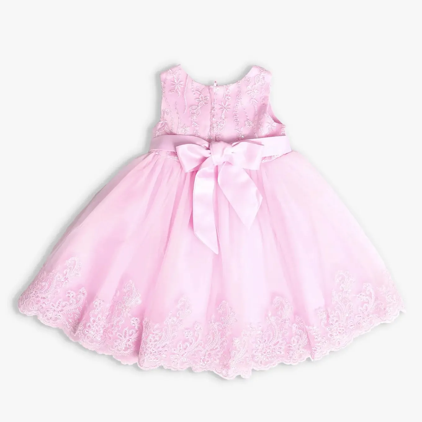 Girls' Pink Tulle Formal Occasion Dress