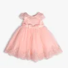 Girls' Pretty Peach Formal Occasion Dress