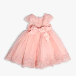 Girls' Pretty Peach Formal Occasion Dress