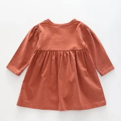 Girls' Rainbow Bunny Cord Dress
