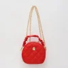 Girls Red Round Handbag
