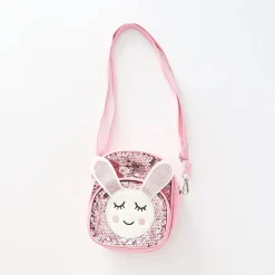 Girls' Sequin Bunny Crossbody Bag