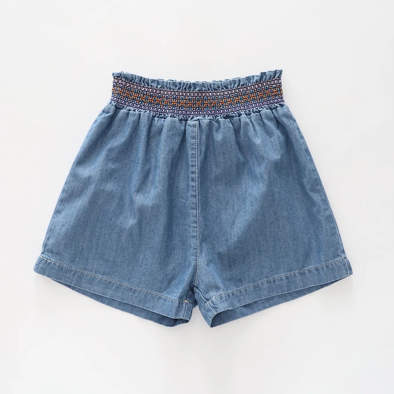 Girls Shirred Waist Shorts