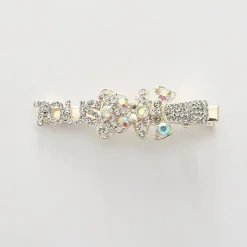 Girls Sparkly Bear Hair Clip