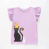 Girls Spooky Cat Tee