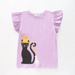 Girls Spooky Cat Tee