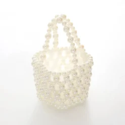 Girls Square Style Pearl Bag