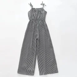 Girls Summer Stripes Jumpsuit