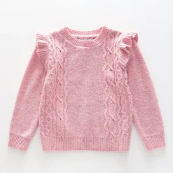 Girls' True Knit Pink Sweater