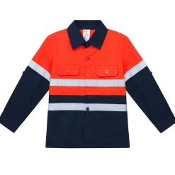 Hi Vis Tradie Work Shirt - Orange