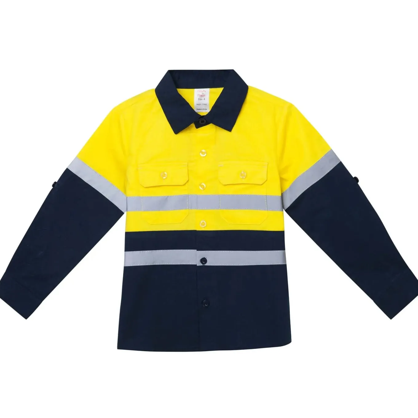 Hi-Vis Tradie Work Shirt - Yellow
