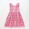 Hot Pink Check Dress