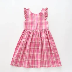 Hot Pink Check Dress