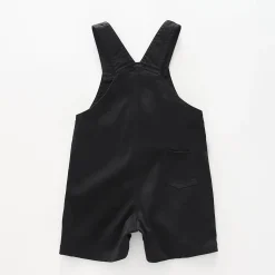 Infant and Toddler Boys Black Overalls