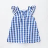Infant Girls, Navy Daisy Check Dress