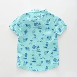 Island Print Collared Shirt