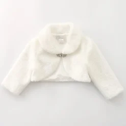 Ivory Faux Fur Bolero Stole