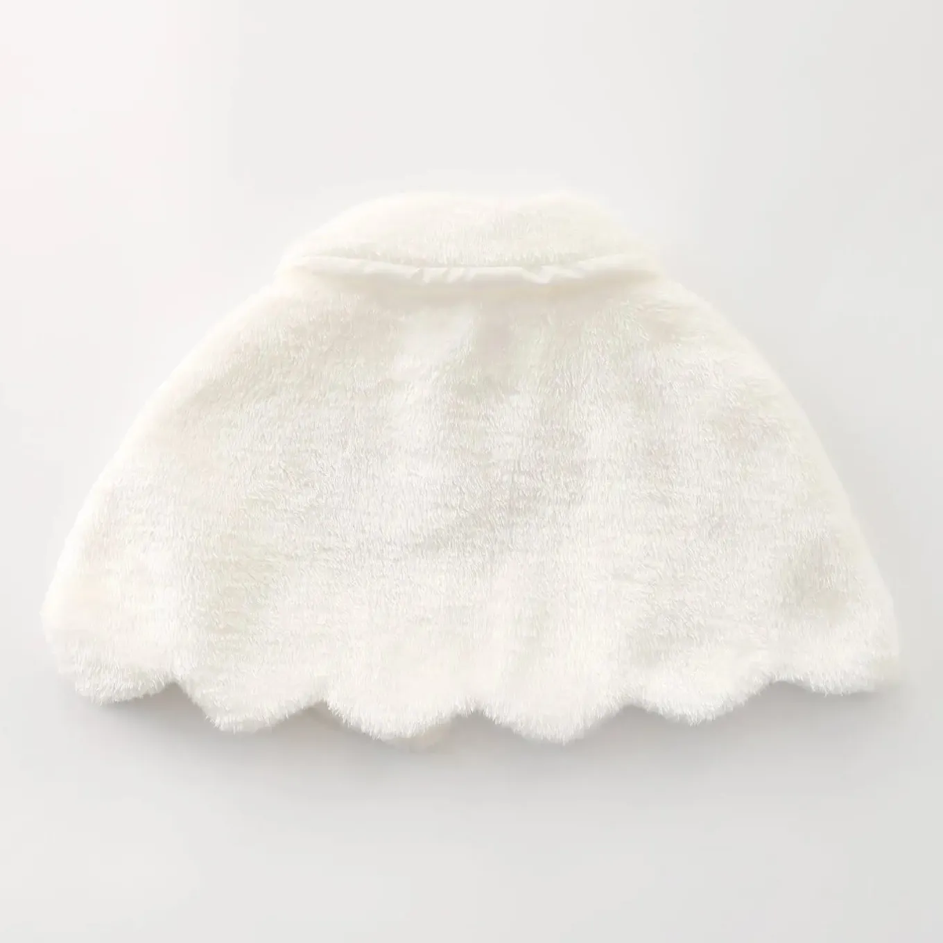 Ivory Faux Fur Stole Cape