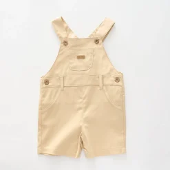 Jungle Jim Beige Short Overalls