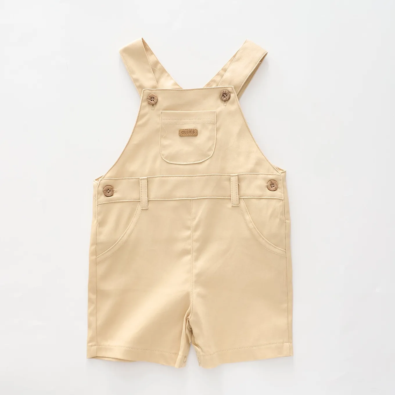 Jungle Jim Beige Short Overalls