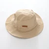 Junior Boys Beige Wide Brim Bucket Hat