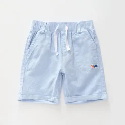 Junior Boys Blue Chambray Shorts