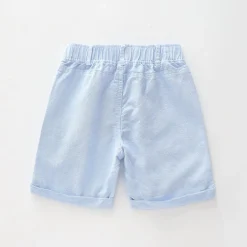 Junior Boys Blue Chambray Shorts