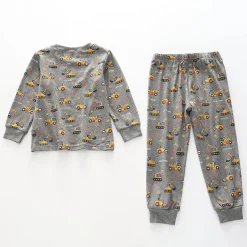 Junior Boys Construction Print PJ Set